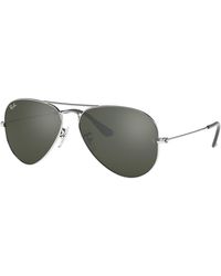 Ray-Ban - Rb3025 Aviator Large Metal Sunglasses, Gold/grey Gradient, 62 Mm - Lyst