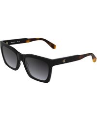 Calvin Klein - Ckj26606S 001 Sunglasses Acetate Smoke Cat Eye Normal - Lyst