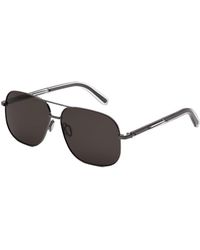 MM6 by Maison Margiela - Yy9 Lunettes 21 Noir Occhiali Da Sole Metallo Squadrata Normale - Lyst
