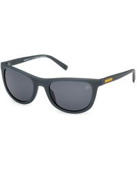 Timberland - Tb00058 97D Sunglasses Injected Smoke Squared Polarized - Lyst