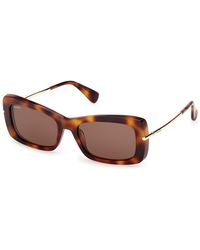 Max Mara - Mm0194 52E Sunglasses Acetate Squared Normal - Lyst