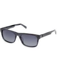 Timberland - Tb00098 64D Sunglasses Acetate Smoke Squared Polarized - Lyst