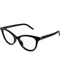 Saint Laurent - Sl M164 011 Optical Frames Acetate Transparent Cat Eye - Lyst