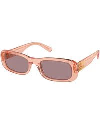 Miu Miu - Mu 08Zs 13T06I Sunglasses Acetate Squared Normal - Lyst
