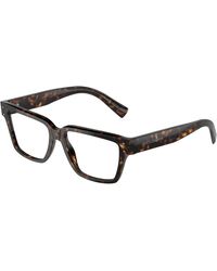 Dolce & Gabbana - Dg3383 502 Optical Frames Acetate Transparent Squared Normal - Lyst