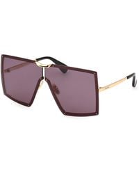 Max Mara - Mm0117 Miller 30A Sunglasses Metal Smoke Mask Normal - Lyst
