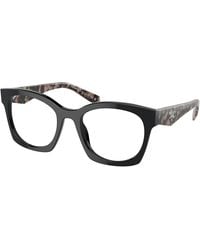 Prada - Pr A05V 13P1O1 Optical Frames Acetate Transparent Geometric Normal - Lyst