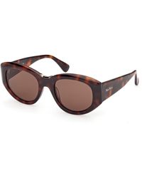 Max Mara - Mm0198 52E Sunglasses Acetate Round Normal - Lyst