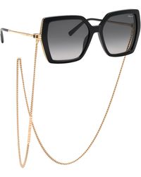 Chopard - Ikch404 700 Sunglasses Acetate Smoke Squared Anti-Glare Nuanced - Lyst