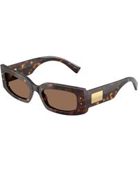 Dolce & Gabbana - Dg4479 502/73 Sunglasses Acetate Squared Normal - Lyst