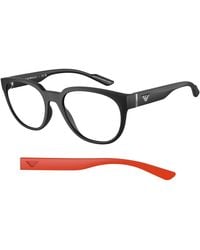Emporio Armani - Ea3224 5001 Optical Frames Injected Transparent Pantos Normal - Lyst