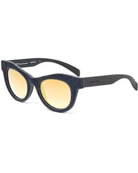Italia Independent - 0096V 077.Gld Outlet Sunglasses Plastic Cat Eye Shaded - Lyst