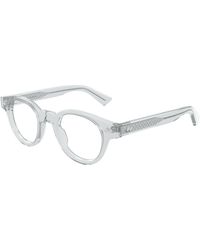 Bottega Veneta - Bv1443O 003 Optical Frames Acetate Transparent Round - Lyst