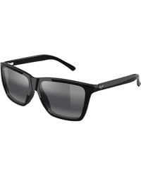 Maui Jim - Mj0864S 001 Occhiali Da Sole Iniettato Grigio Squadrata - Lyst