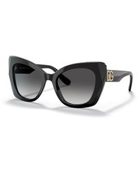 Dolce & Gabbana - Dg4405 501/8G Sunglasses Acetate Butterfly Normal Shaded - Lyst