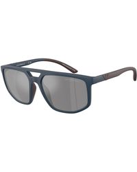 Emporio Armani - Ea4248U 62606G Sunglasses Injected Pilot Mirrored - Lyst
