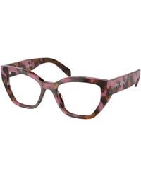 Prada - Pr A16V 18N1O1 Optical Frames Acetate Transparent Geometric Normal - Lyst
