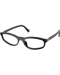 Miu Miu - Mu 01Zv 16K1O1 Optical Frames Acetate Transparent Round Normal - Lyst