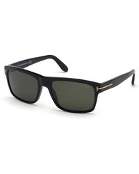Tom Ford - Ft0678 August 01D Sunglasses Acetate Smoke Geometric Polarized - Lyst