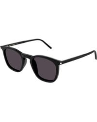 Saint Laurent - Sl 623 001 Sunglasses Acetate Round Normal - Lyst