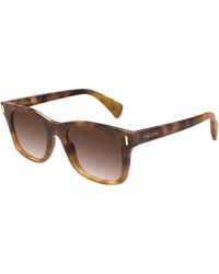 McQueen - Am0551S 002 Sunglasses Acetate Squared - Lyst