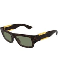 Bottega Veneta - Bv1452S 002 Sunglasses Bio-Injected Squared - Lyst