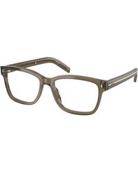 Prada - Pr B10V 18T1O1 Optical Frames Acetate Transparent Squared Normal - Lyst