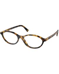 Miu Miu - Mu 09Xv Vau1O1 Optical Frames Acetate Transparent Round Normal - Lyst
