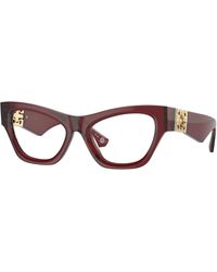 Burberry - Be2405U 4128 Optical Frames Acetate Transparent Cat Eye Normal - Lyst