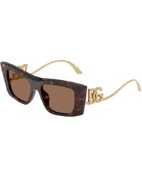 Dolce & Gabbana - Dg4510 502/73 Sunglasses Acetate Cat Eye Normal - Lyst
