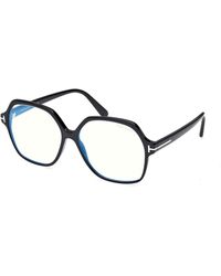 Tom Ford - Ft6062-B 001 Optical Frames Acetate Geometric Normal - Lyst
