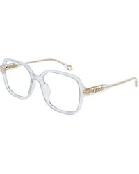Chloé - Ch0277Oa 002 Optical Frames Acetate Transparent Squared - Lyst