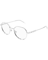 McQueen - Am0479O 001 Optical Frames Acetate Transparent Round - Lyst