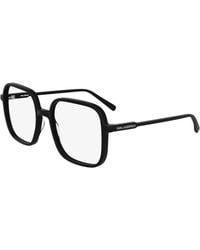 KARL LAGERFELD - Kl6192 001 Optical Frames Acetate Squared Normal - Lyst