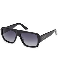 Gcds - Gd0069 01B Sunglasses Acetate Smoke Squared Normal - Lyst