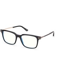 Tom Ford - Ft6124-B 001 Optical Frames Acetate Squared Normal - Lyst