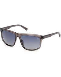 Timberland - Tb00036-H 20D Sunglasses Injected Smoke Squared Polarized - Lyst