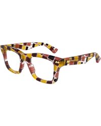 Bottega Veneta - Bv1353O 007 Optical Frames Acetate Transparent Squared - Lyst