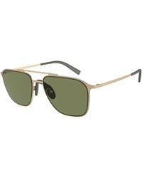 Giorgio Armani - Ar6110 30022A Sunglasses Steel Squared Normal - Lyst