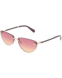 Calvin Klein - Ckj25208S 727 Sunglasses Metal Cat Eye Normal Shaded - Lyst