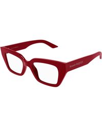 McQueen - Am0453O 003 Optical Frames Acetate Transparent Cat Eye - Lyst