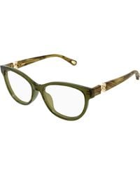Chloé - Ch0411Ol 010 Optical Frames Acetate Transparent Cat Eye - Lyst