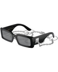 Dolce & Gabbana - Dg4416 501/6G Sunglasses Acetate Squared Mirrored Mirror - Lyst