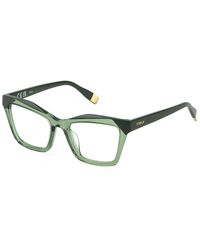 Furla - Vfu767V 02Gn Optical Frames Acetate Geometric - Lyst