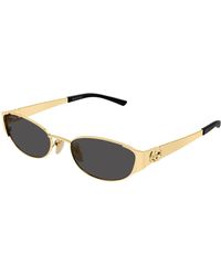 Gucci - Gg2197S 001 Sunglasses Metal Round - Lyst