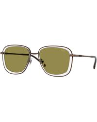 DIESEL - Dl1017 1040/2 Sunglasses Metal Squared Normal - Lyst