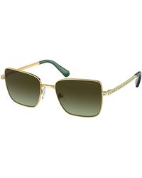 Swarovski - Sk7015 4004E8 Sunglasses Metal Round Normal Shaded - Lyst