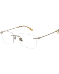 Giorgio Armani - Ar5124 3045 Optical Frames Metal Squared Normal - Lyst