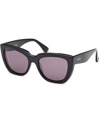 Max Mara - Mm0090 Glimpse4 01A Sunglasses Acetate Smoke Cat Eye Normal - Lyst
