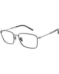 Giorgio Armani - Ar5127J 3003 Optical Frames Steel Transparent Squared Normal - Lyst